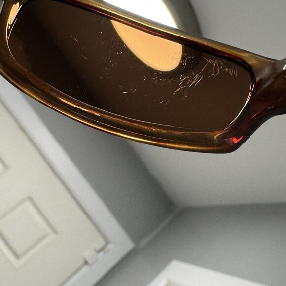 Maui Jim MJ 220 10 Tortoise Square Sunglasses Eyeglasses Frame Scratched Lenses main image 4